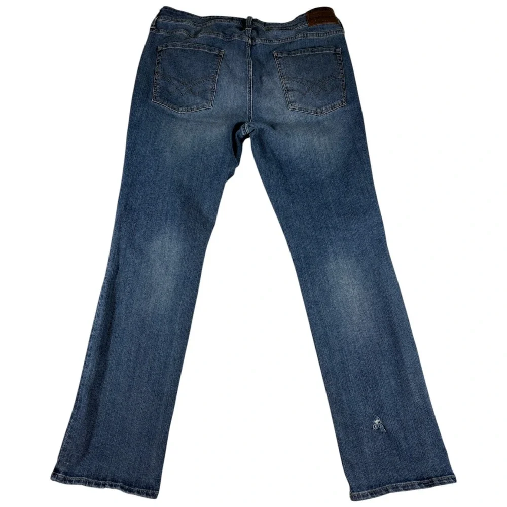 Seven7 Straight Fit Jeans Men 36x34 Blue Denim Cotton Stretch Medium Wash Casual